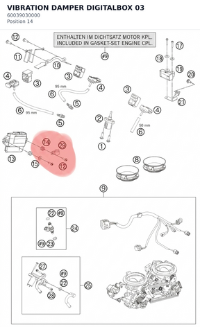 Diagram preview: VIBRATION DAMPER DIGITALBOX 03 (60039030000)