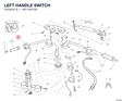 LEFT HANDLE SWITCH 65110012A diagram position