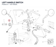 LEFT HANDLE SWITCH 65110052A diagram position