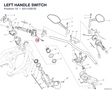 LEFT HANDLE SWITCH 65110281B diagram position