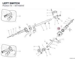 LEFT SWITCH 65110301D diagram position