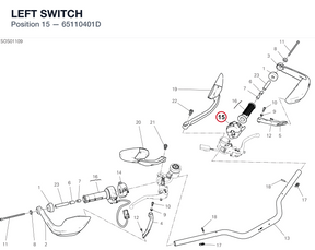 LEFT SWITCH 65110401D diagram position