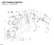 LEFT HANDLE SWITCH 65140121B diagram position