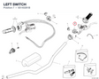LEFT SWITCH 65140281B diagram position