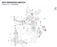 KEY-OPERATED SWITCH 65240023A diagram position