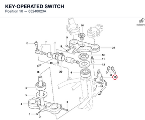 KEY-OPERATED SWITCH 65240023A diagram position