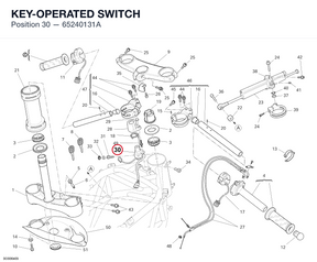 KEY-OPERATED SWITCH 65240131A diagram position