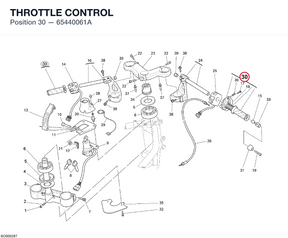 THROTTLE CONTROL 65440061A diagram position