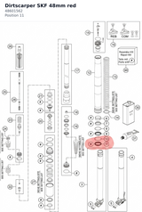 Diagram preview: Dirtscarper SKF 48mm red (48601562)