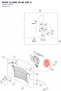 Diagram preview: HOSE CLAMP 25-40 SGT 4 (10001120000)