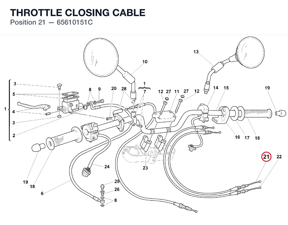 THROTTLE CLOSING CABLE