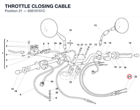 THROTTLE CLOSING CABLE