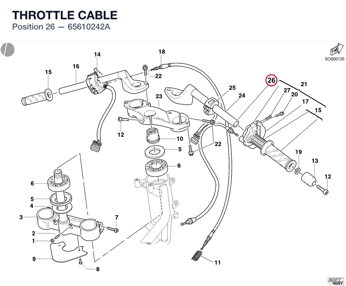 THROTTLE CABLE
