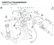 THROTTLE TRANSMISSION 65610321A diagram position