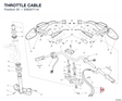 THROTTLE CABLE 65620711A diagram position