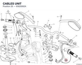 CABLES UNIT 65620992A diagram position
