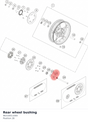 Diagram preview: Rear wheel bushing (96310011000)