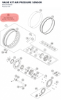 Diagram preview: VALVE KIT AIR PRESSURE SENSOR (60312034044)