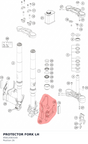 Diagram preview: PROTECTOR FORK LH (95812083100)