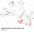 Diagram preview: SWIVEL HEAD M6 FOOT BRAKE LEV. (54603069000)