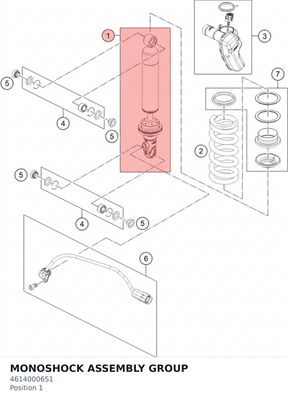 Diagram preview: MONOSHOCK ASSEMBLY GROUP (46140006S1)