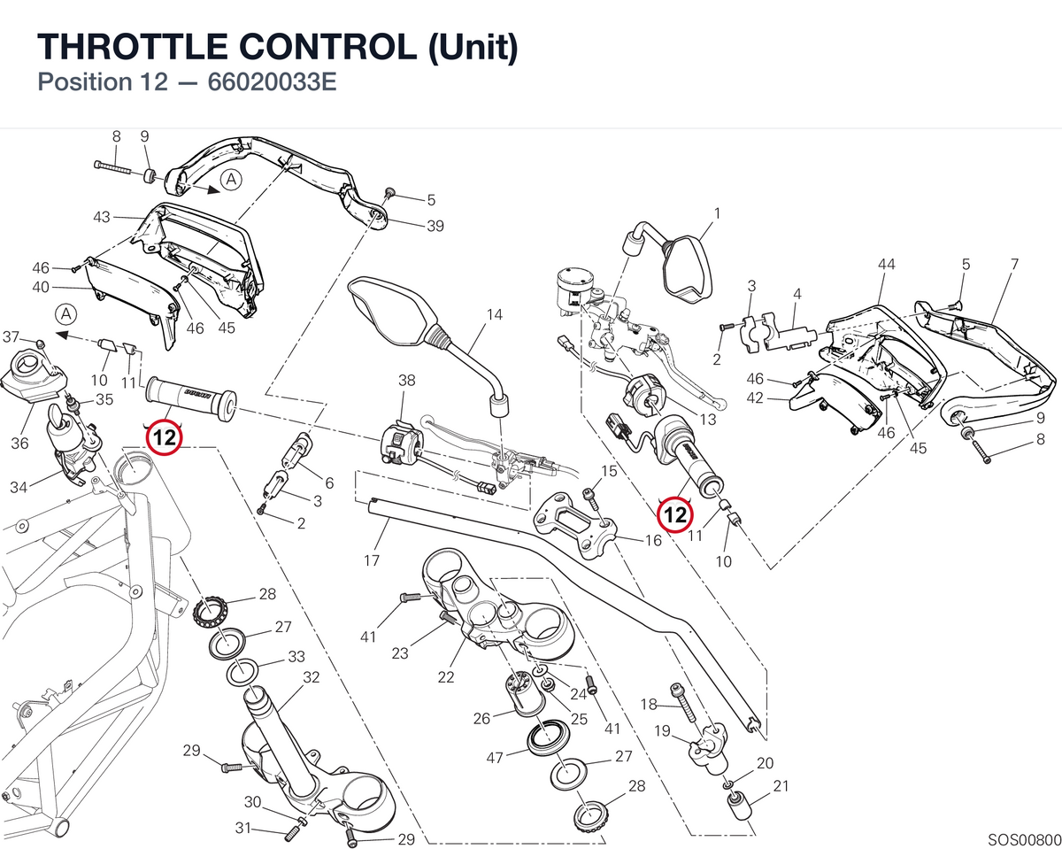 THROTTLE CONTROL (Unit) 66020033E diagram position