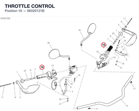 THROTTLE CONTROL 66020121B diagram position