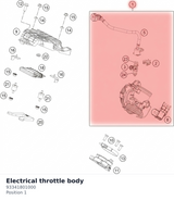 Diagram preview: Electrical throttle body (93341801000)