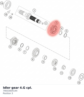 Diagram preview: Idler gear 4.G cpl. (79033004144)