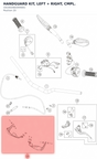 Diagram preview: HANDGUARD KIT, LEFT + RIGHT, CMPL. (C61002082044EB1)