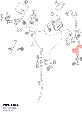 Diagram preview: PIPE FUEL (94515020186)