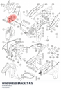 Diagram preview: WINDSHIELD BRACKET R/S (60408008051)