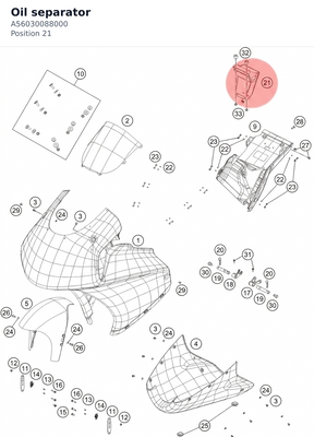 Diagram preview: Oil separator (A56030088000)
