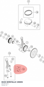 Diagram preview: BUSH BIMETALLIC GREEN (96230015011)