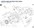 WATER PUMP DELIVERY PIPE UNION