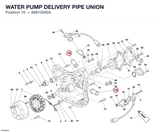 WATER PUMP DELIVERY PIPE UNION