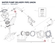 WATER PUMP DELIVERY PIPE UNION 66810482A diagram position