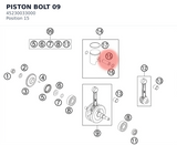 Diagram preview: PISTON BOLT                 09 (45230033000)