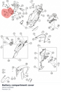 Diagram preview: Battery compartment cover (A62411054060)