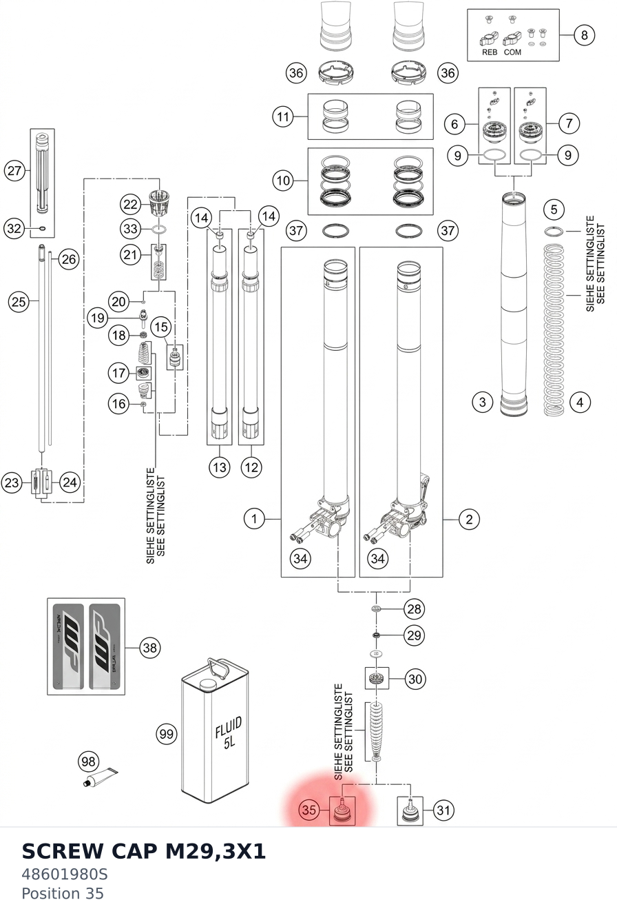 Diagram preview: SCREW CAP M29,3X1 (48601980S)
