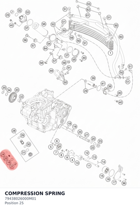Diagram preview: COMPRESSION SPRING (79438026000M01)