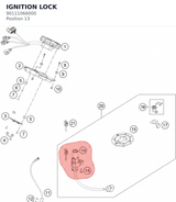 Diagram preview: IGNITION LOCK (90111066000)