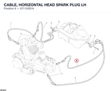 CABLE, HORIZONTAL HEAD SPARK PLUG LH
