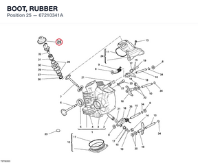 BOOT, RUBBER 67210341A diagram position