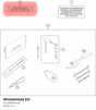 Diagram preview: Windshield EU (61408008100)