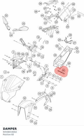 Diagram preview: DAMPER (94508019002)