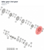 Diagram preview: Idler gear 2nd gear (79433012100)