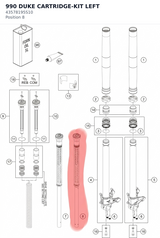 Diagram preview: 990 DUKE CARTRIDGE-KIT LEFT (43578195S10)