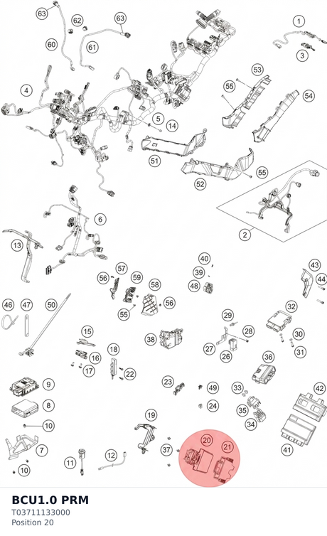 Diagram preview: BCU1.0 PRM (T03711133000)