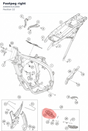 Diagram preview: Footpeg right (A46003141000)
